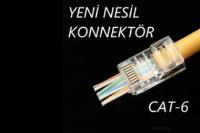 SOLIDFAST EASY RJ45 100'LÜ CAT6 PLUG YENİ NESİL JAK